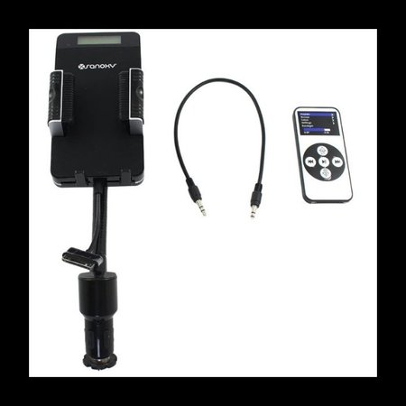 SANOXY MP3 FM Transmitter Kit Adjustable Anti-Slip Phone Holder Mount with USB / iPod Nano / iPod Touch SANOXY-FMTRNS-IPOD